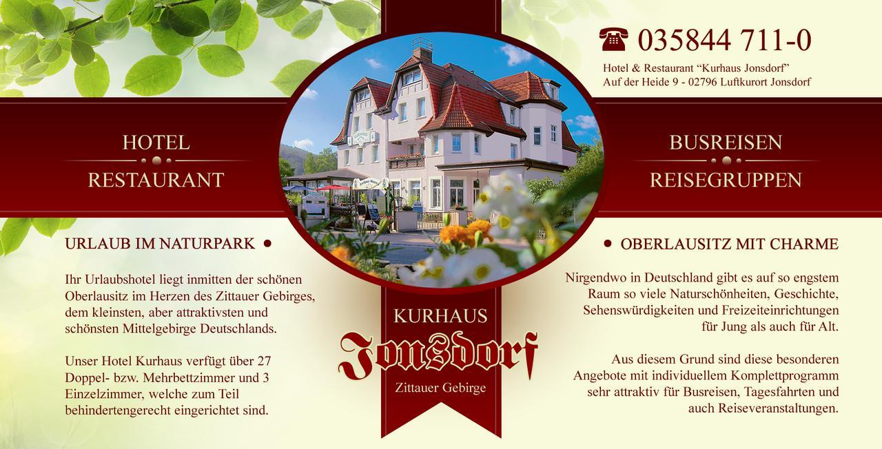 Kurhaus Jonsdorf Hotel Buitenkant foto